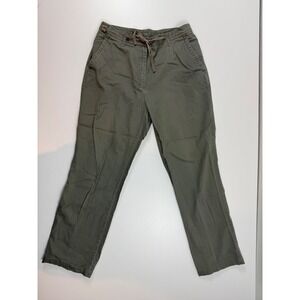 Lauren Ralph Lauren Womens Olive Green‎ Cotton Drawstring Utility Pants